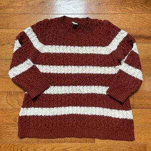 J. Crew Merino Wool Striped Sweater Size Medium